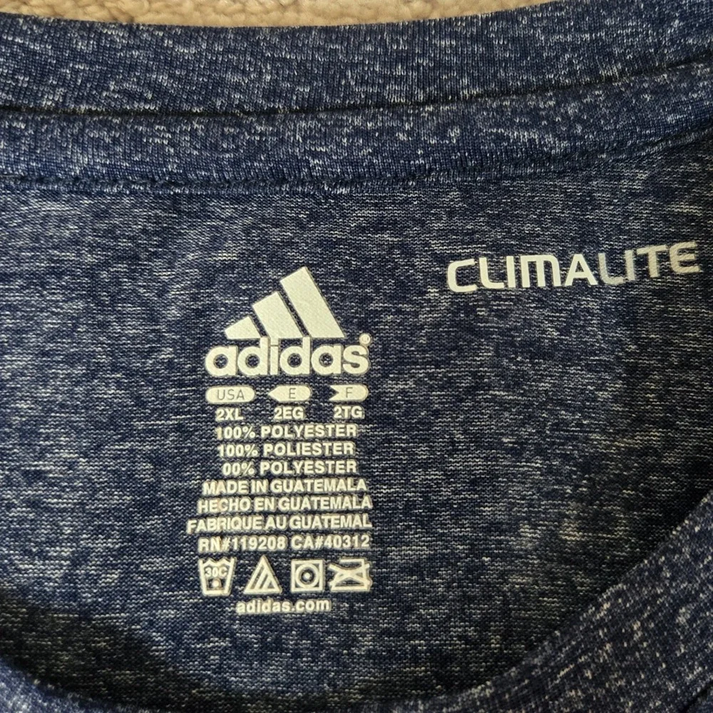 Adidas Michigan Power Long Sleeve ClimaLite Athletic Shirt 2XL Basketball Champs